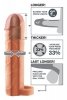 FANTASY X-TENSIONS PERFECT 2 INCH EXTENSION WITH BALL STRAP LIGHT